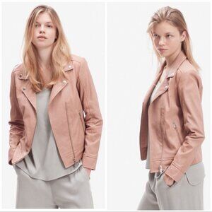 Storm & Marie Smilla Blush Tanned Leather Moto Jacket